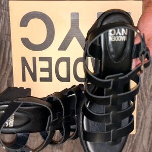 Madden NY chunky heels. All black and never worn.